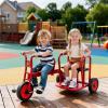 Kids Tricycle for Toddler Ages 3+, Preschool Kids Trike Bike with Non-Slip Pedal and Airless Rubber Wheels, Outdoor Playground Daycare Kid's Balance Bike, Gift for Boys and Girls (Passenger-Red) view 2
