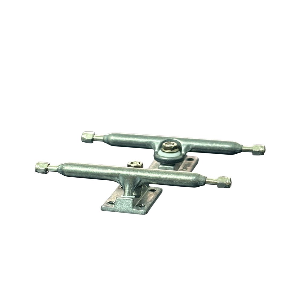 LEEFAI Pro Fingerboard Trucks G5, Raw Metal Color, Regular Kingpin, 2 Trucks with Hardware (34mm)