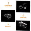 Abaodam 5Pcs Transparent Mini Milk Tea Cups Miniature Coffee Mugs Micro Landscape Decor Mini House Accessories Tiny Water Cups Figurines for Photo Props view 2