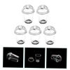Abaodam 5Pcs Transparent Mini Milk Tea Cups Miniature Coffee Mugs Micro Landscape Decor Mini House Accessories Tiny Water Cups Figurines for Photo Props view 3