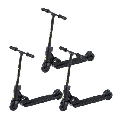 DPWOUM 3 Pcs Finger Scooter - 2-Wheeled Scooter - Foldable BMX with Brake | Finger Board Accessories for Teen | Educational Finger Toys | Non-Slip Fun Finger Skateboards