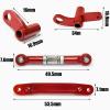 Colaxi Steering Upgrade Kit Easy to Install Modified Heavy Duty DIY Rod with Screw for Scy1/16 16103 16201 16106 Supplies, red view 3