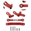 Colaxi Steering Upgrade Kit Easy to Install Modified Heavy Duty DIY Rod with Screw for Scy1/16 16103 16201 16106 Supplies, red view 4