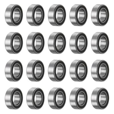 20pcs MR74-2RS Bearings Chrome Steel Bearing Double Sealed ABEC3
