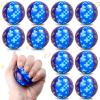 12 PCS Blue Golden Rings Stress Balls for Kids Party Favors, 1.97 Inch Anxiety Relief Fidget Sensory Toys Golden Rings Theme Squeeze Toys Bulk for Birthday Goodie Bags Carnival Gifts Classroom Prizes view 1