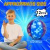 12 PCS Blue Golden Rings Stress Balls for Kids Party Favors, 1.97 Inch Anxiety Relief Fidget Sensory Toys Golden Rings Theme Squeeze Toys Bulk for Birthday Goodie Bags Carnival Gifts Classroom Prizes view 2