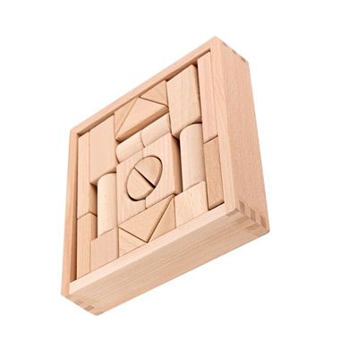 BESPORTBLE Natural Solid Wood DIY Wooden Blocks Early Education Cognitive for Shape Recognition Educational