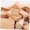 BESPORTBLE Natural Solid Wood DIY Wooden Blocks Early Education Cognitive for Shape Recognition Educational view 2
