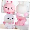 Abaodam Lovely Bunny Shaped Coin Jar Piggy Bank for Adorable Rabbit Money Saving Box with Flat Stable Base Home Decor and Birthday to Encourage Saving for Boys view 2