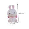 Abaodam Lovely Bunny Shaped Coin Jar Piggy Bank for Adorable Rabbit Money Saving Box with Flat Stable Base Home Decor and Birthday to Encourage Saving for Boys view 3