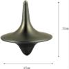 2Pcs Spinning Tops, Portable Precision Metal Spinner Top Premium Exquisite Perfect Balance Desktop Gyro Vintage Totem, Zinc Alloy Spinning Top Desk, Novelty Spinning Tops view 2
