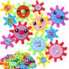 Relaxweex 36 Pcs Magnetic Gears Interchangeable Learn Magnetic Spinning Gears for Magnetism Refrigerator or Whiteboard (Emoticon) view 1