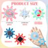 Relaxweex 36 Pcs Magnetic Gears Interchangeable Learn Magnetic Spinning Gears for Magnetism Refrigerator or Whiteboard (Morandi) view 2