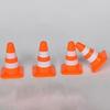 28Pcs Orange Miniature Road Cone Orange Mini Traffic Cones Plastic Sign Road Cone Toy Roadblock Cone Sign Model Photo Prop Educational for Kids Small Cones Construction Cones, Safety Barriers view 4