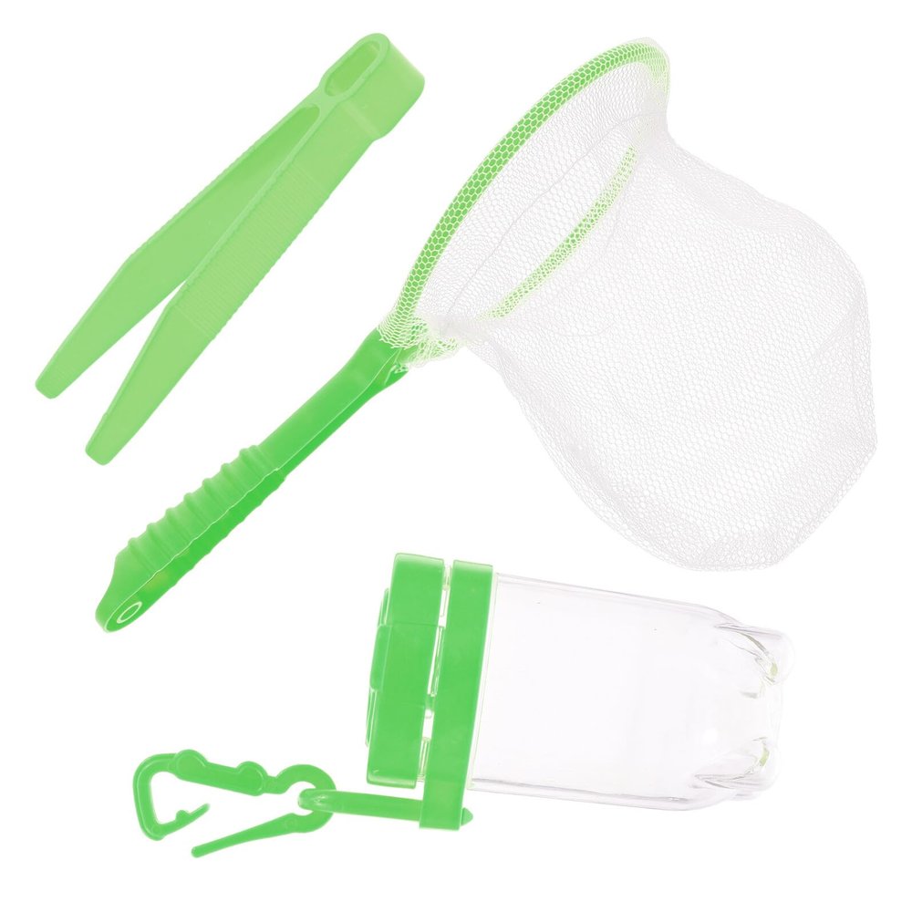 Beaupretty Outdoor Adventure Bug Catcher Kit for Net Observation Bottle Tweezers Safe Abs Material Exploration for Learning Nature and Science Experiments