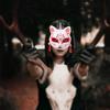 HONMEET 2pcs Glowing Foxes Mask Half-face Luminous Decorative Party Masks for Masquerade Cosplay Lightweight Comfortable Halloween Performance Props view 4