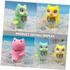 ERINGOGO 6pcs Wind-up Owl for Cartoon Animal Clockwork Playthings Safe Smooth Edges Fun Gifts for Boys and Christmas Novelty Random Color view 3