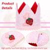 Berry First Birthday Hat for Baby Girls, Pink Strawberry 1st Birthday Crown Decorations, Sweet One Year Old Happy Birth Day Hat for 1st Party Supplies Moments Celebration Photo Props Baby Shower view 3