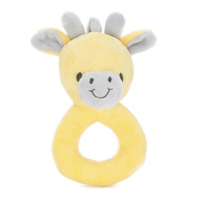 BESPORTBLE 2pcs Plush Hand Rattles Soft Cartoon Deer Design with Built Bells for Newborn Sensory Development and Hand-Eye Coordination Stimulating
