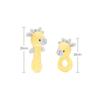 BESPORTBLE 2pcs Plush Hand Rattles Soft Cartoon Deer Design with Built Bells for Newborn Sensory Development and Hand-Eye Coordination Stimulating view 2