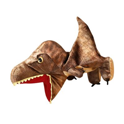 FAVOMOTO Realistic Dinosaur Hand Puppet for Soft and Material Washable and Fits and Adults Interactive Role-Play for Storytelling Imaginative Play and Communication Skills Development