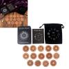 Compacts Travel Friendly Wood Runic Symbols Set Supporting Game and Cultural Studies Portables Divination Tool view 2