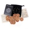 Compacts Travel Friendly Wood Runic Symbols Set Supporting Game and Cultural Studies Portables Divination Tool view 4