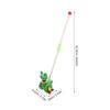 HOOTNEE Rolling Cart Push Walker for Walking Aid with Cartoon Amphibian Motif Helps Leg Muscle Development and Independent Walking Training view 2