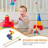 HOOTNEE Wooden Walker Cartoon Animal Push Lightweight Educational Walking Aid for Boys and Learning to Walk Indoors and Outdoors view 4