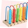 Abaodam Wooden Abacus Colorful Counting Beads Educational Math Learning Tool for Boys Early Addition Subtraction Practice Safe Wood view 2