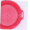 4pcs Plastic Beach Sand Sieve for Lightweight Sand Sifters with Handles Red Yellow Blue Green for Outdoor Sandbox and Beach Treasure Hunting view 4