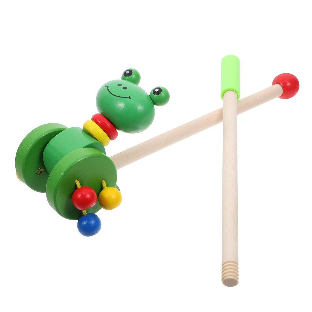 LOPUNER Cartoon Animal Push Walker Stroller Walking Aid for Boys with Stable Support and Gripping Development Gift for Shower and Birthday