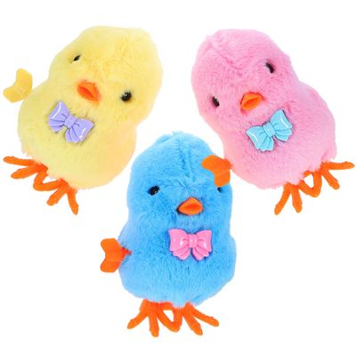 FOYTOKI 3pcs Wind-up Chick Jumping Chicken for Boy Girl Safe Material Fun Educational Gift for Boys Random Color