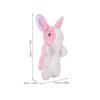 CORHAD Soft Plush Rabbit Hand Puppet for Cartoon Animal for Imaginative Role Play and Storytelling Interactive Preschool Puppet for Boys and Lovely Pink Bunny for Fun view 2