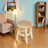 2Pcs Miniature Wooden Stool, 1:12 Scale Furniture, DIY Living Room Accessories, Wooden Color Dollhouse Living Room, Dollhouse Accessories view 4