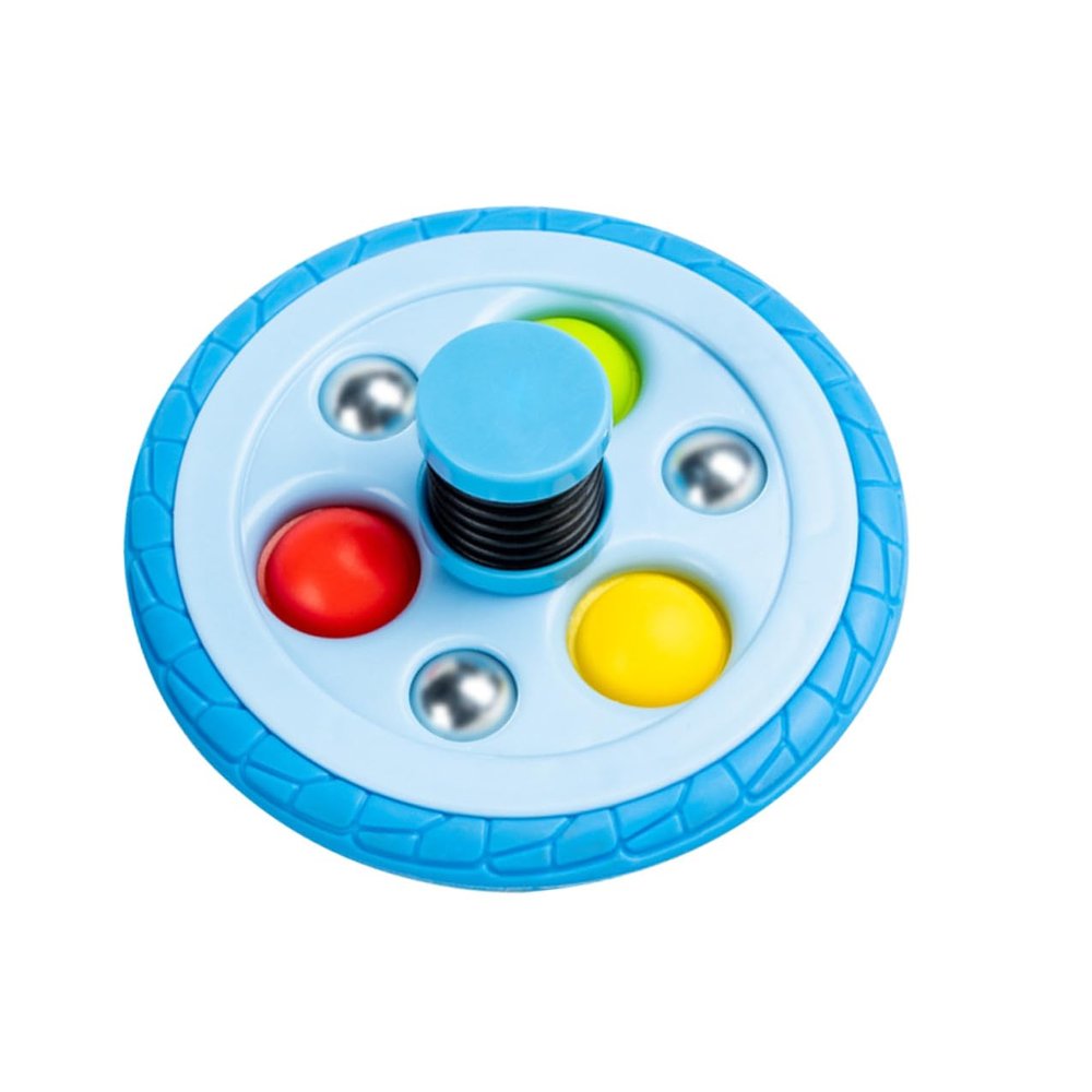 GLSTOY Plastic Gyro for Blue Rotating Educational Plaything Enhancing Hand-Eye Coordination Cognitive Development Birthday Party