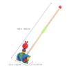 CIYODO Wooden Push with Handle Cartoon Animal Design Push Walker Cart for Boys and Sturdy Wooden Construction Motor Skill Development Walking view 2