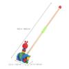 MERRYHAPY Wooden Push Walker with Cartoon Animal Design Indoor Walking for Boys and Reusable Educational Pushing Cart for Learning and Development view 2