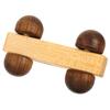 HOOTNEE Wooden Hand Grasping Car Preschool Push Vehicle for Fine Motor Skill Development Sturdy Maple with Black Walnut Wheels view 1