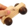 HOOTNEE Wooden Hand Grasping Car Preschool Push Vehicle for Fine Motor Skill Development Sturdy Maple with Black Walnut Wheels view 3