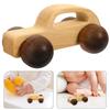HOOTNEE Wooden Hand Grasping Car Preschool Push Vehicle for Fine Motor Skill Development Sturdy Maple with Black Walnut Wheels view 4