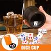 Alasum Creative Orange Dice Holder with Base Lightweight Dice Shaking Cups for Party Entertainment Includes Dices Easy to Clean Game Prop for Bars Ktv and Family Fun view 2