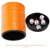 Alasum Creative Orange Dice Holder with Base Lightweight Dice Shaking Cups for Party Entertainment Includes Dices Easy to Clean Game Prop for Bars Ktv and Family Fun view 3