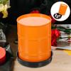 Alasum Creative Orange Dice Holder with Base Lightweight Dice Shaking Cups for Party Entertainment Includes Dices Easy to Clean Game Prop for Bars Ktv and Family Fun view 4