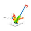 HEALSOPTHY Pulling Rooster Design Push and Pull Learning Walker Sturdy Plastic Early Educational Walking Aid for Boy Girl Random Color view 2