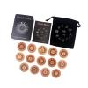Compacts Travel Friendly Wood Runic Symbols Set Supporting Game and Cultural Studies Portables Divination Tool view 1