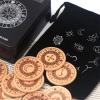 Compacts Travel Friendly Wood Runic Symbols Set Supporting Game and Cultural Studies Portables Divination Tool view 3