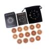 Compacts Travel Friendly Wood Runic Symbols Set Supporting Game and Cultural Studies Portables Divination Tool view 4