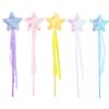 BESTonZON 5Pcs Girl Fairy Stick Lightweight Mild Material Star Design for Dress Up Cosplay Halloween Party Performance Stage Show view 1