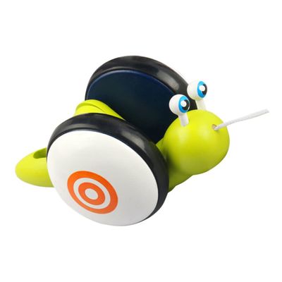 ERINGOGO Wooden Snail Dragging Car for Cartoon Pull for Walking Educational to Develop Motor Skills and Imagination Safe Non-Toxic Material